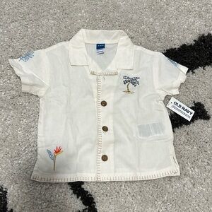 Brand new infant button down